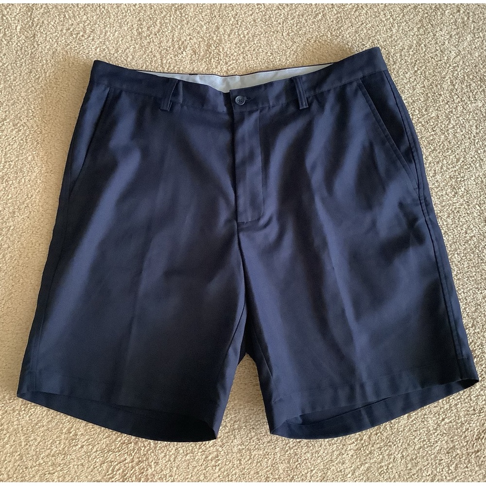 Fennec Tech Golf Shorts Flat Front Navy Size 34